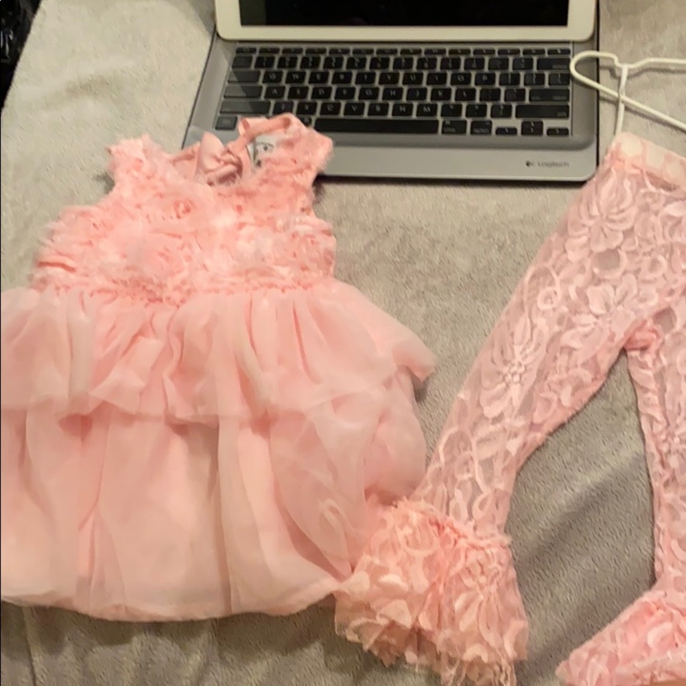 Girls super cute mud pie outfit